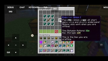 How to make a enderman minion in fakepixel skyblock