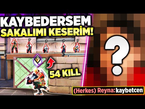 BU OYUNU KAYBEDERSEM 6 YILLIK SAKALLARIMI KESERİM! 54 KİLL ALDIM | Valorant Rasherino