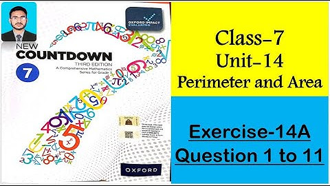 Class 7 Math Exercise 14A Question 1 to 11 || New countdown third edition class 7 exercise 14A