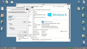 Windows 8: How to change the PC name