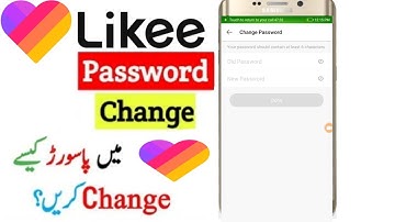 how to change password on Likee account?Likee ID change password kaise karte hain