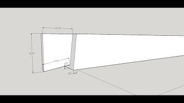 Drawing Wedged Half Dovetail Joint in SketchUp Part 2  Drawing the Tenon