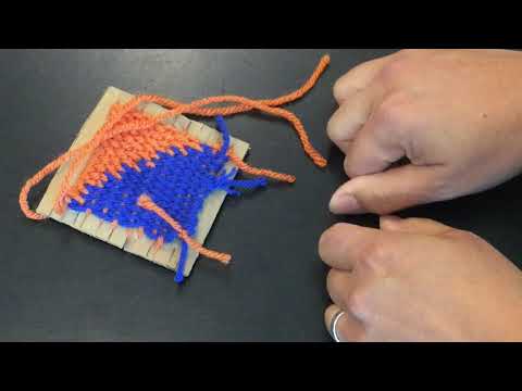 How to Remove a Weaving from a Cardboard Loom