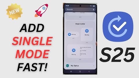 How to Add the Single Mode Widget on Galaxy S25/S25+/Ultra – Quick & Easy Setup!