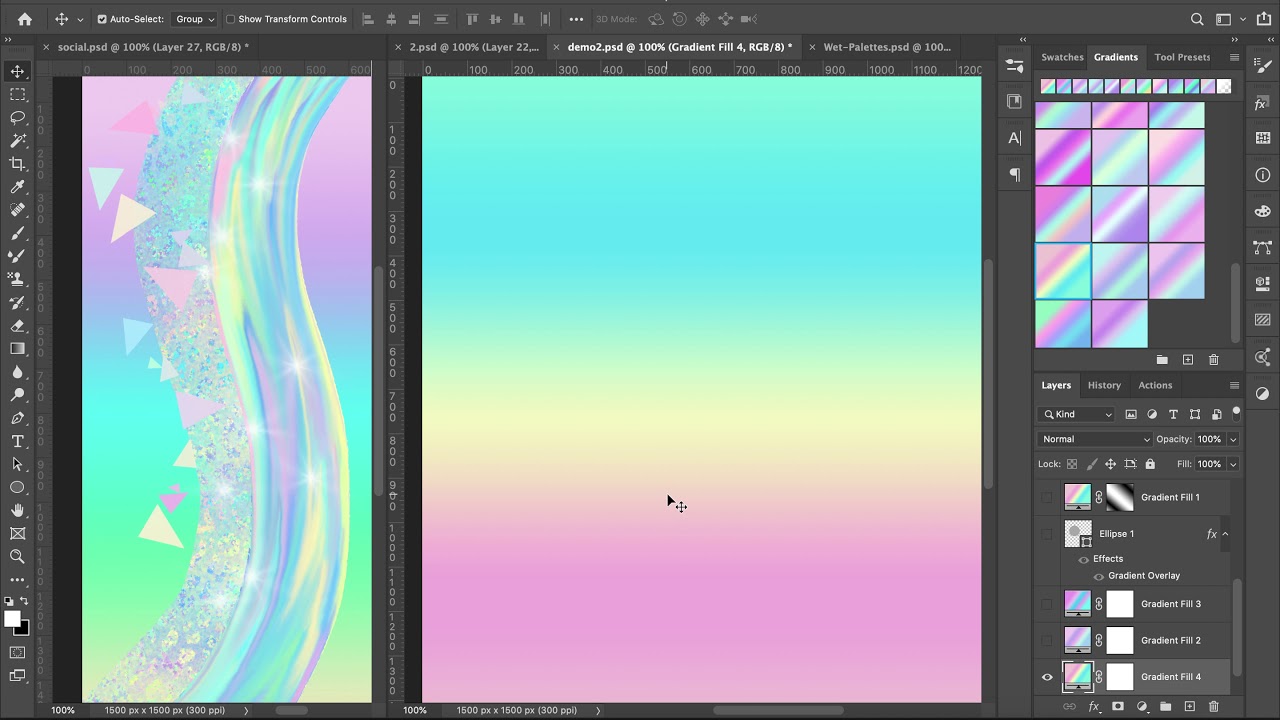 Holochrome Gradient Maps - Holographic gradient maps download Studio AAA