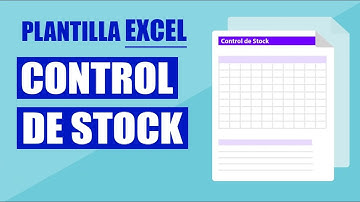 Cómo usar la plantilla de Excel de control de Stock