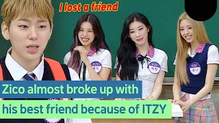 ZICO almost BROKE UP with his BF because of ITZY