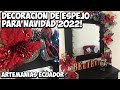 DECORACION DE ESPEJOS PARA NAVIDAD 2022.MIRROR DECORATION FOR CHRISTMAS.ARTEMANIAS ECUADOR