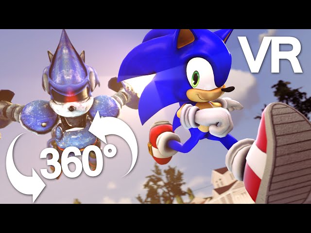 Sonic Animation - SONIC THE HEDGEHOG BATTLE 360° VR- SFM Animation (Sonic Animation) class=