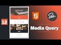 12 - ( Design Template HTML 5 - Sass ) Media Query Part 2