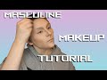 Masculine makeup tutorial  cosplay drag halloween etc