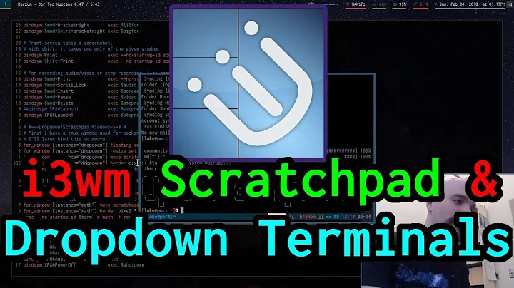 Dropdown Terminals and Scratchpads in i3wm!