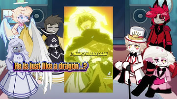 Hazbin Hotel Angels react to veldora | rimuru tempest | Slime | Lucifer | Gacha life 2