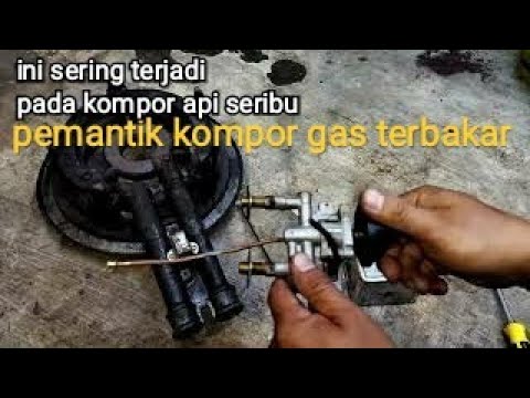 cara mengganti pemantik kompor gas api seribu