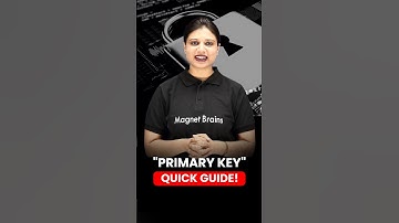 Primary Key in Database | Easy Explanation 💡#shorts