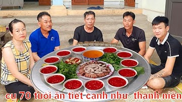 Cụ Ông 70 Tuổi Ăn Sáng Tiết Canh Lòng Lợn | Nguyễn Ngọc Biển HN.