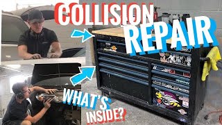 What's Inside A Collision Repair Technician’s Tool Box? | Auto Body Work Tool MUST HAVE’S!