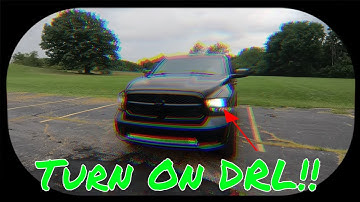 How to Turn on Daytime Running Lights DRL Ram 1500 AlfaOBD