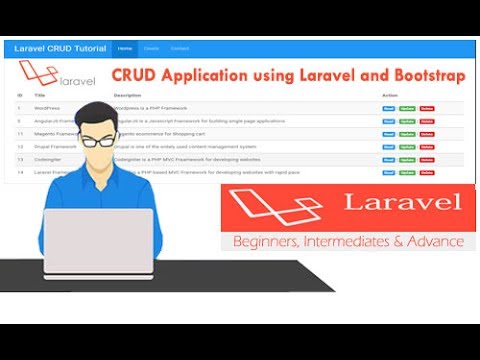 laravel 5.4 สอน  New Update  How to Make Laravel 5.4 CRUD Tutorial using Bootstrap