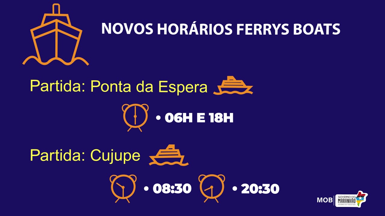 Novos horários ferry boat YouTube
