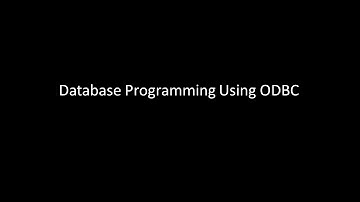 Database Programming Using ODBC
