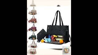 Fashionable Lunch Tote Bag Women's Thermal Insulation Lunch Box Leak-proof Crossbody Computer Sto...