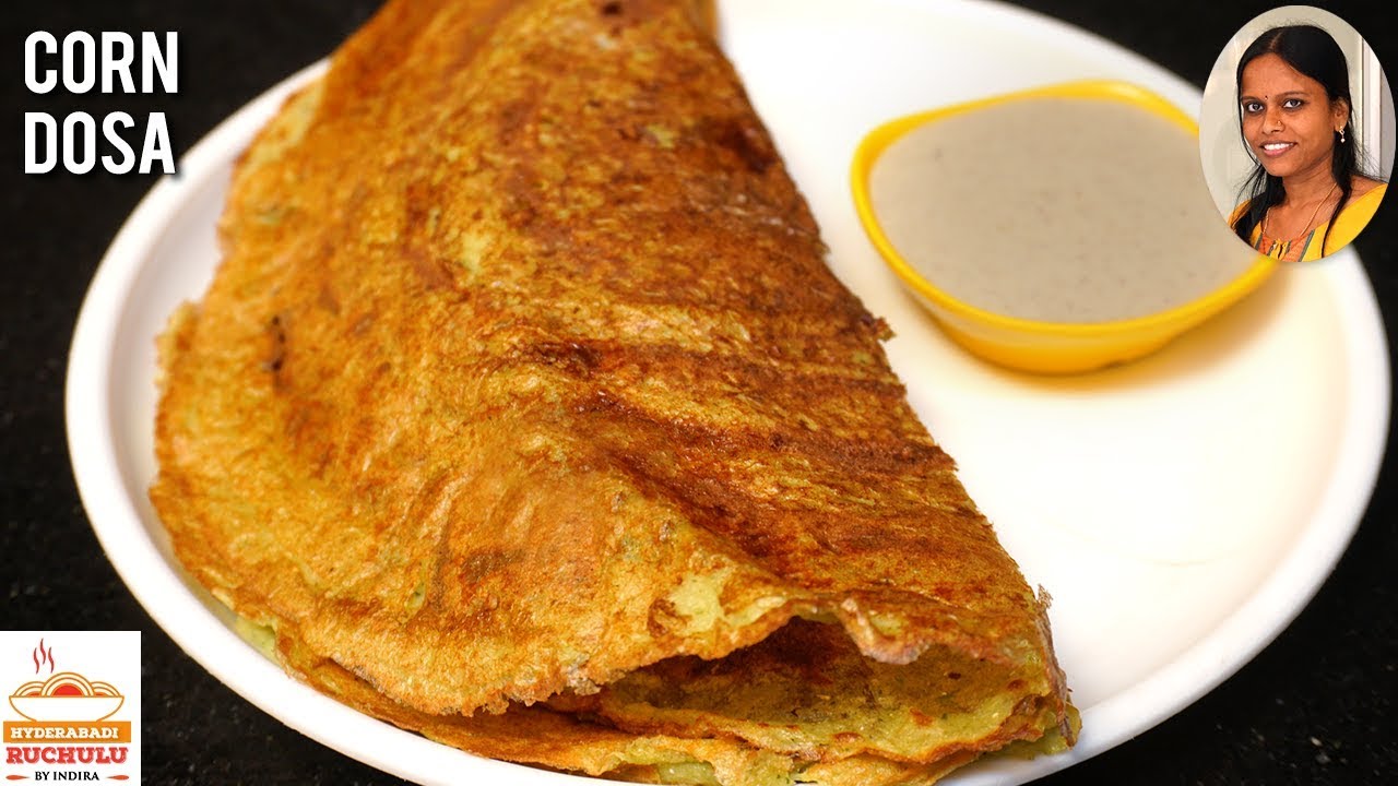 Sweet Corn Dosa Preparation