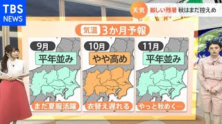 【8月26日関東の天気】もう１度、夏　秋は…