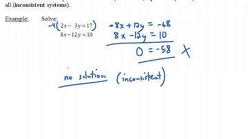 Dependent and Inconsistent Systems