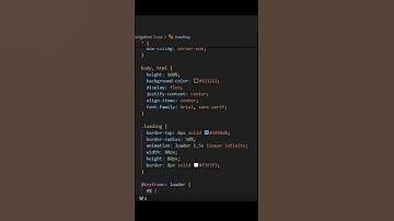 "Create a Stunning Loading Animation with HTML & CSS" #coding #shorts