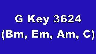 G Key 3624 Bm, Em, Am, C