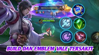 VALE BEST BUILD DAN EMBLEM  | VALE BEST BUILD 2024 | MOBILE LEGENDS