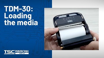 TSC TDM-30: Loading the media