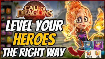 LEVEL HEROES FAST (F2P Friendly New Players Leveling Guide) Call of Dragons