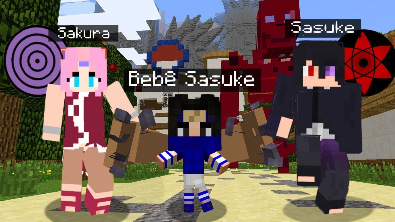 Minecraft - Who's Your Family? TREVIN O FILHO DE SASUKE UCHIHA E SAKURA !  NARUTO SHIPPUDEN 