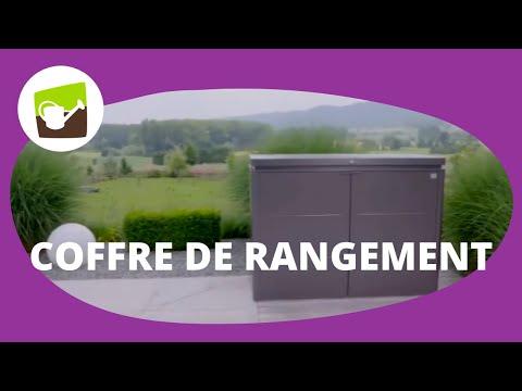 Tout savoir sur le coffre de rangement Biohort en métal pour ranger vos poubelles et vélos