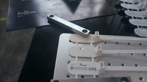Plastic seals with barcode UV laser marking machine