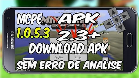 DOWNLOAD MCPE 1.0.5.3 APK 2.3+ SEM ERRO DE ANALISE !!!