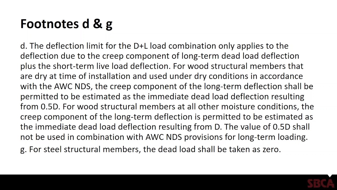 Sbca Technical Webinar Floor Truss Deflection Limits Vibration