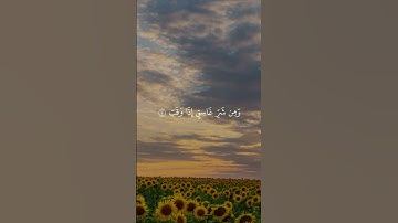 سورة الفلق بصوت الشيخ ماهر المعيقلي | تلاوة هادئة تحميك من كل شر 🌙