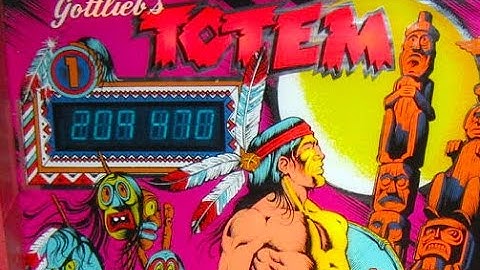 1979 Gottlieb TOTEM Pinball Machine In Action