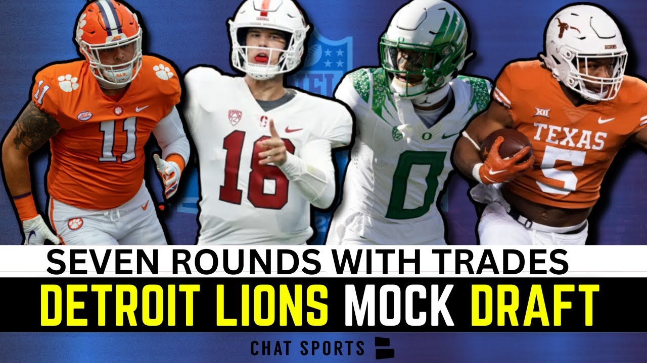 NFL Mock Draft: Detroit Lions 7-Round Mock Draft With Trade For 2023 NFL  Draft Ft. Bijan Robinson 