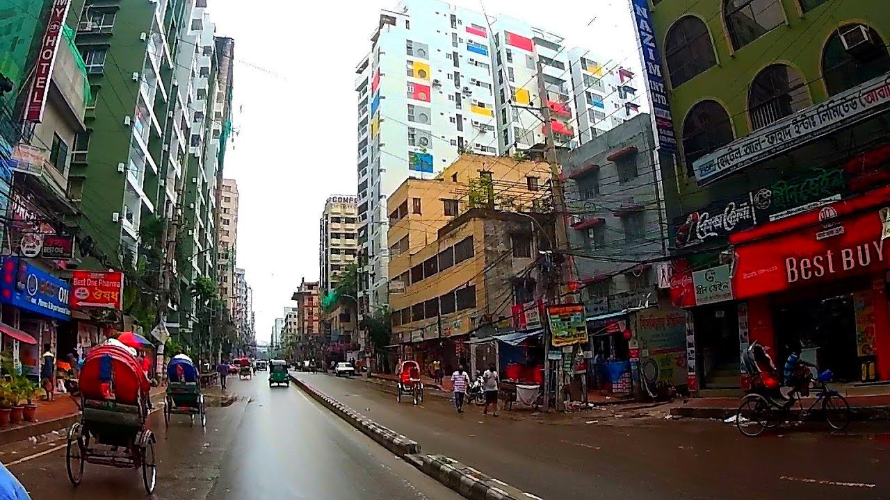 Street View Dhaka Green Road Journey By Rickshaw in Dhaka City