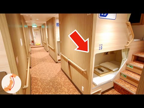 Japan's Overnight Capsule Ferry 😴🛳 24 Hour Travel from Tokyo to Hokkaido 商船三井フェリー さんふらわあ 船旅 大洗→苫小牧