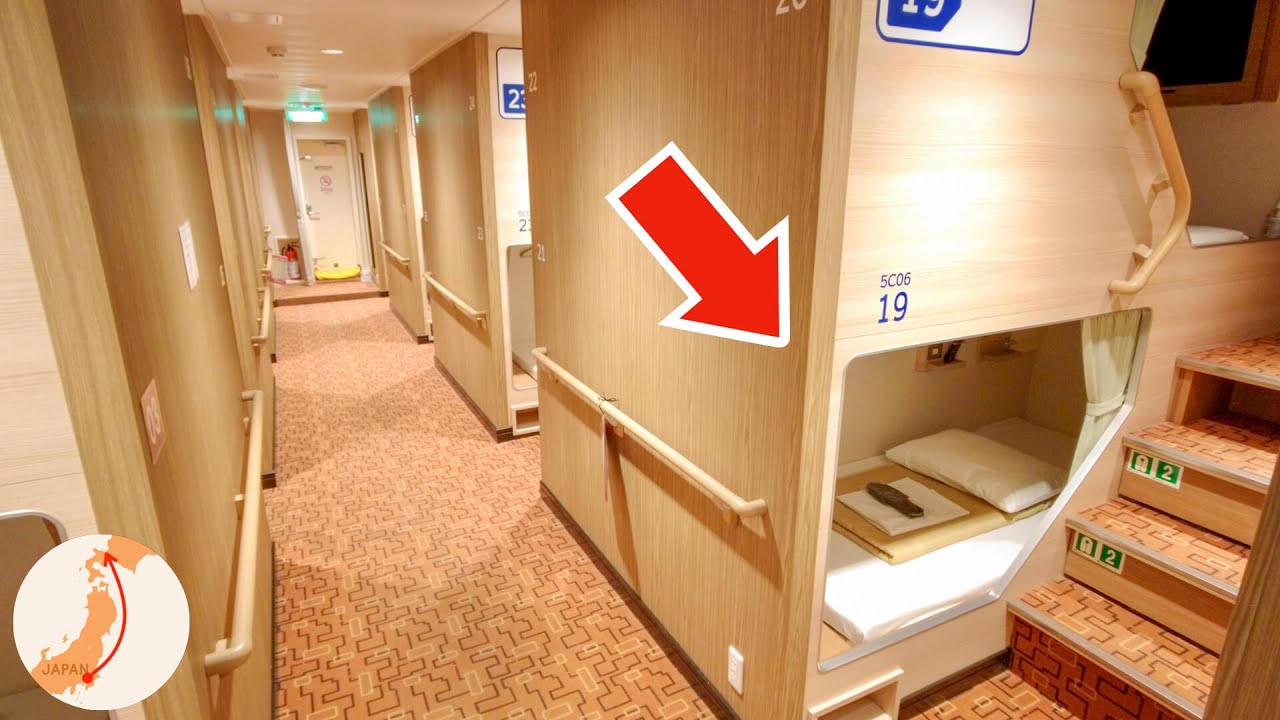 Japan's Overnight Capsule Ferry 😴🛳 24 Hour Travel from Tokyo to Hokkaido 商船三井フェリー さんふらわあ 船旅 大洗→苫小牧