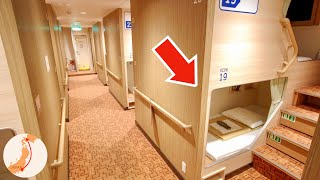 Japan's Overnight Capsule Ferry 😴🛳 24 Hour Travel from Tokyo to Hokkaido 商船三井フェリー さんふらわあ 船旅 大洗→苫小牧