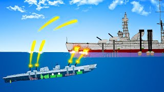 NEW Submarine Battleships Change Everything in Ships at War Battle Simulator Update screenshot 5