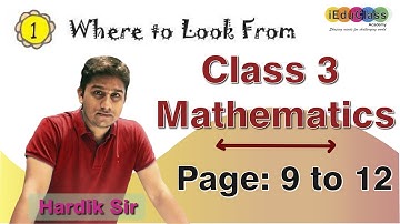 NCERT | Class 3 - Maths Ch- 1 Where to look from? - Page 9 to 12 | iEduClass | Hardik Sir