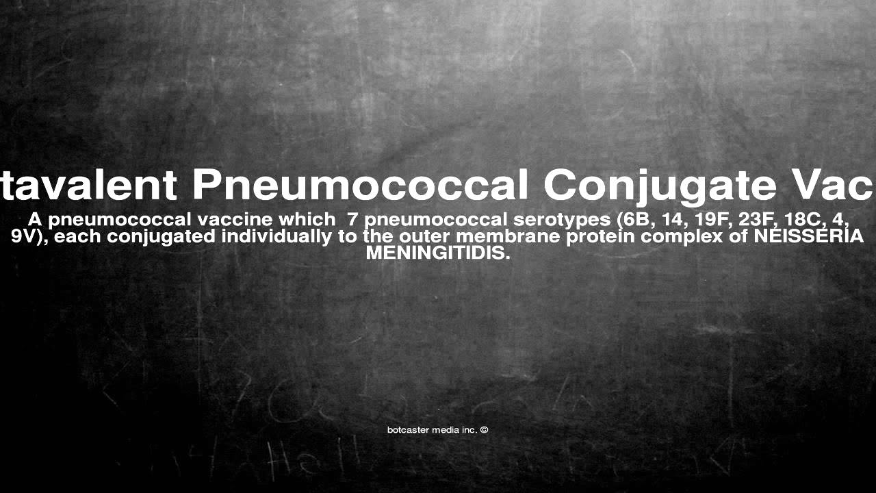 Medical vocabulary: What does Heptavalent Pneumococcal ...