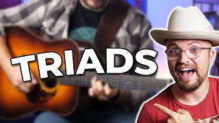 How to Construct Triads on Guitar // Music Theory Lesson